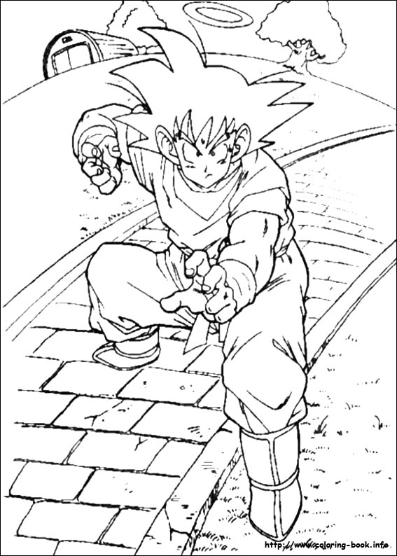 Dragon Ball Z coloring picture